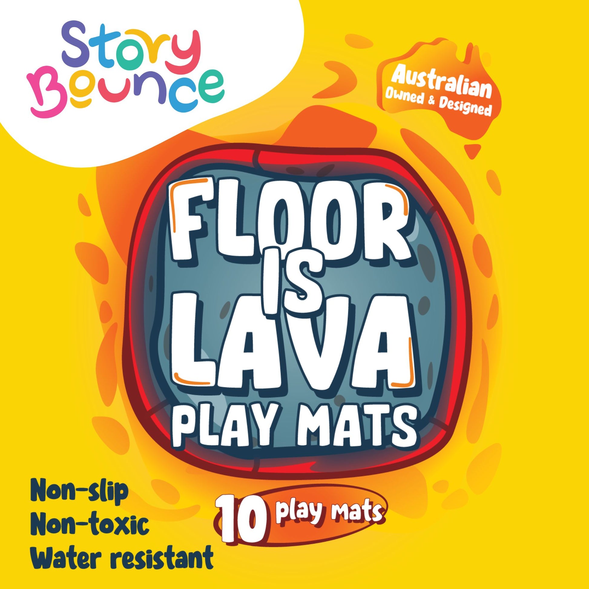 Story Bounce THE FLOOR IS LAVA Play Mat Set