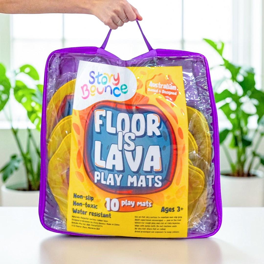 THE FLOOR IS LAVA Adventure Mats - Set of 10
